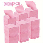 20-600pcs Lint-Free Nail Wipes Gel Cleansing Tissues Aluminum-Free Nail Polish Remover Pads for Nail Beauty Cleaning Care Tool