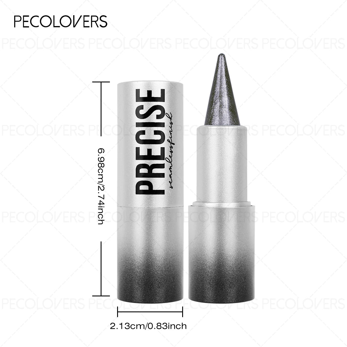1PC Monochrome Glitter Eyeliner and Eyeshadow Pencil - Waterproof, Portable, Cutting-edge Design, Perfect Holiday Gift for Girls