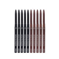 10pcs Black And Brown Ultra Fine Smooth Eyeliner Gel Pen Is Not Easy To Faint Makeup Pen Head Ultra Fine Suitable For Beginners