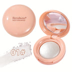 Face Highlighter Palette, High Glossy Face Illuminator Palette, Natural Glow Finish, Pearl Shimmer Smooth Baked Powder