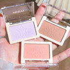 Smart, clear, monochrome blush matte, natural whitening, brightening cheeks, purple nude makeup, fine flash rouge
