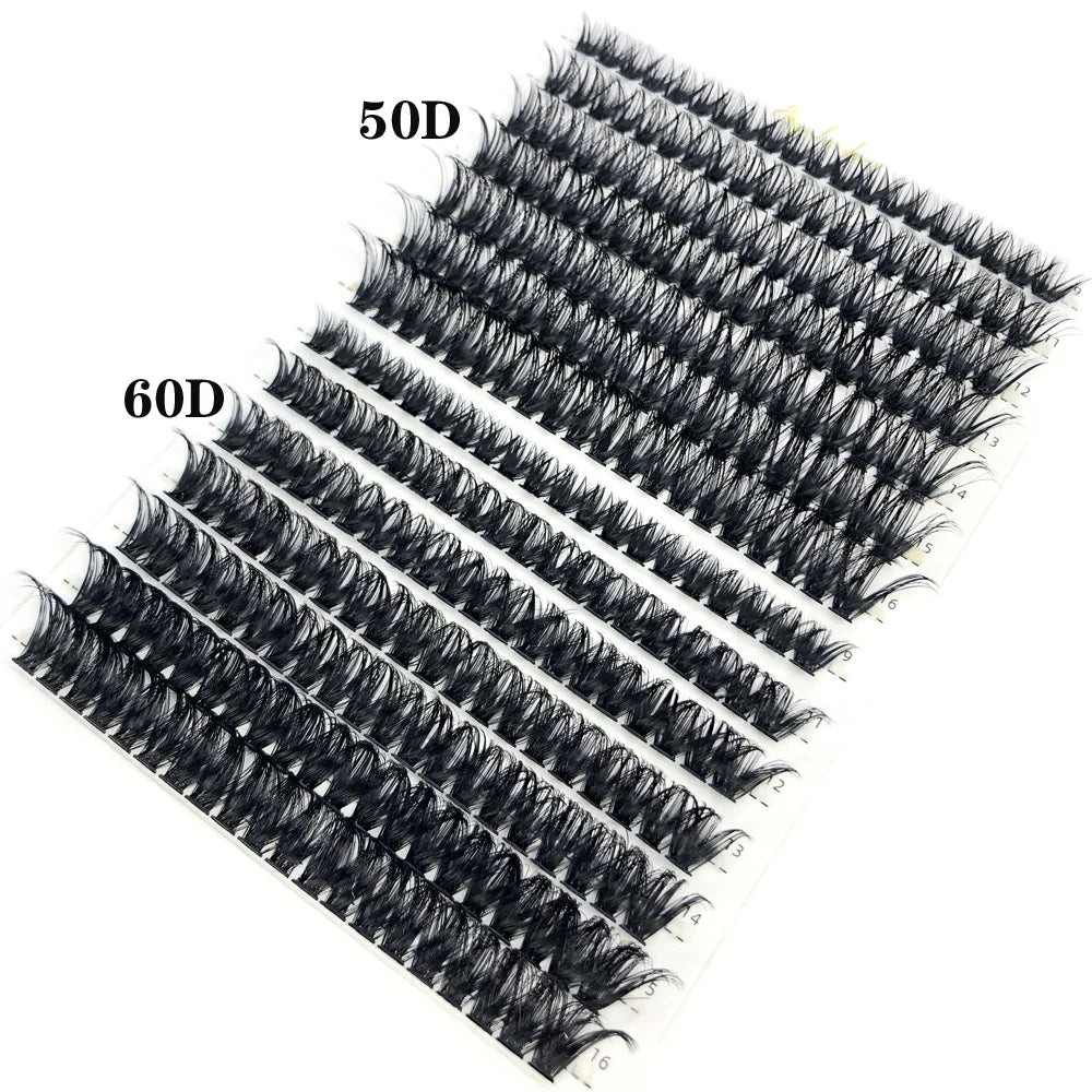 60D/80D Mink Eyelashes 100/280 Bundles Natural Eyelash extension 3D Russia Volume Individual Eyelash Cluster Makeup Tools Lashes