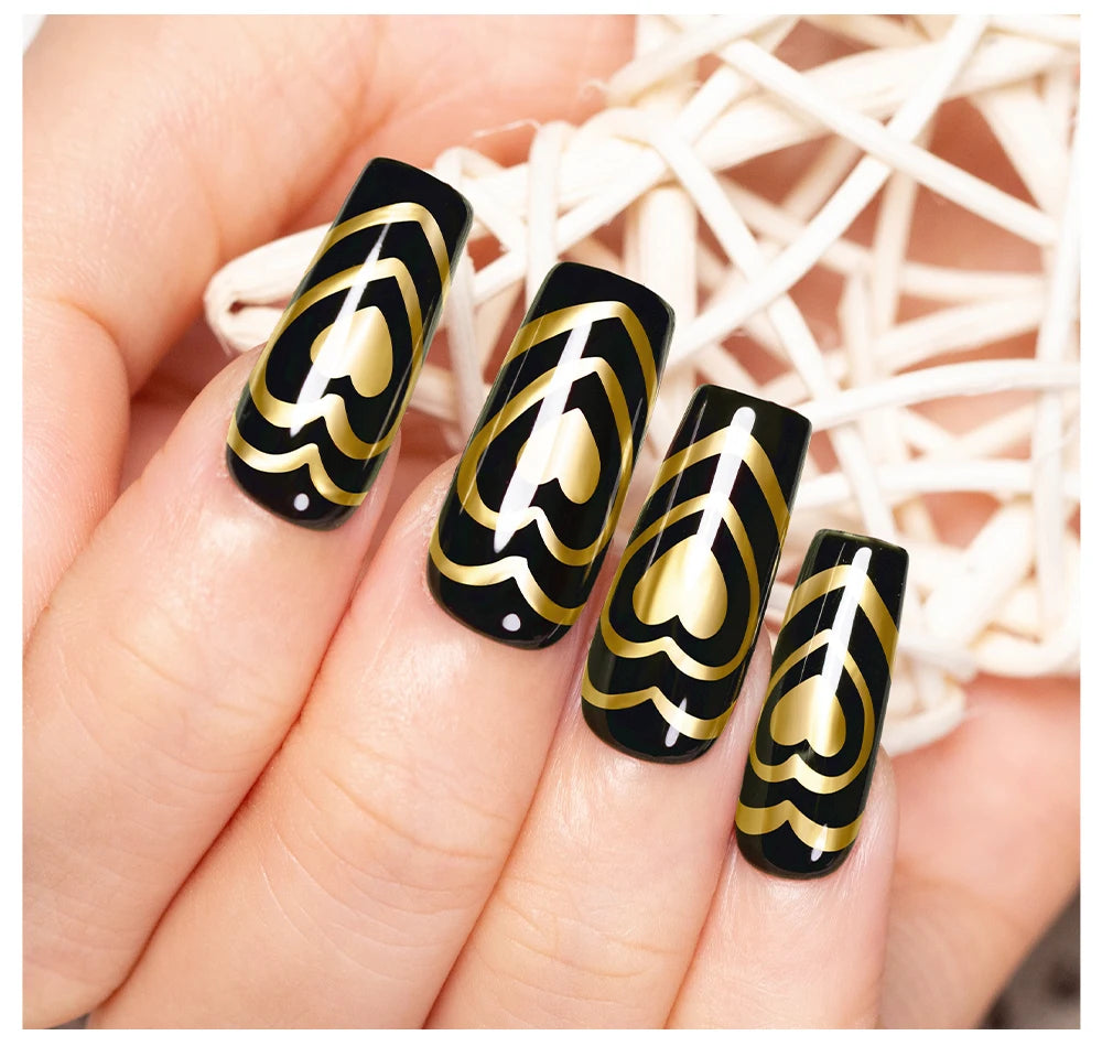 PUENTE 5ml Metallic Painting Liner Gel Polish Bright Mirror Effect Semi-Permanent UV Nail Varnish For Stunning French Nail Art