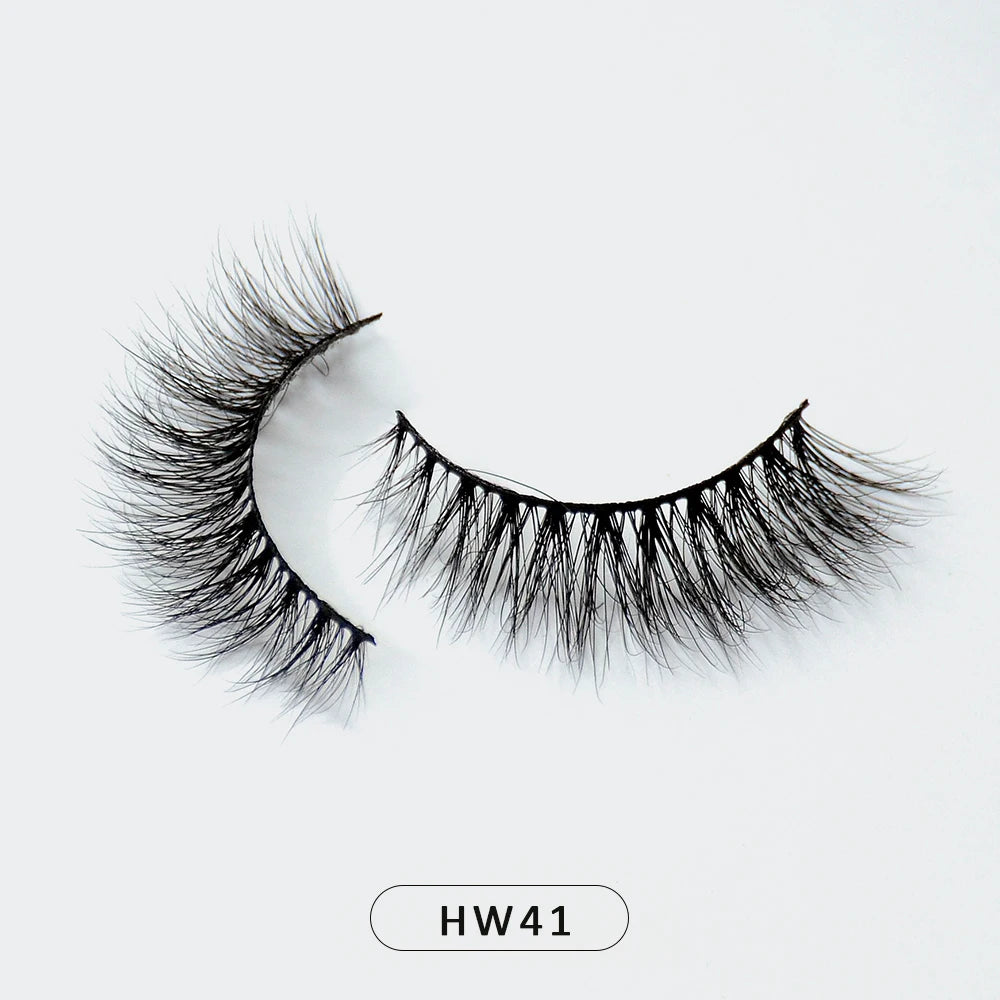 Dropshipping Wholesale Natural Wispy 3d Mink False Lashes Makeup Mink Fake Eyelashes With Soft Band Make-up For Women