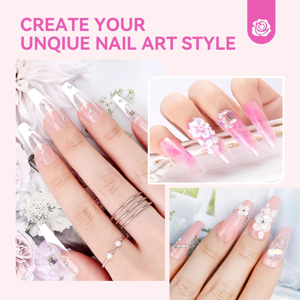 SAVILAND Full Acrylic Nail Kit With UV Nail Lamp Electric Nail Drill Machine Powder Gel Nail Polish Tools For Manicure Nail Art