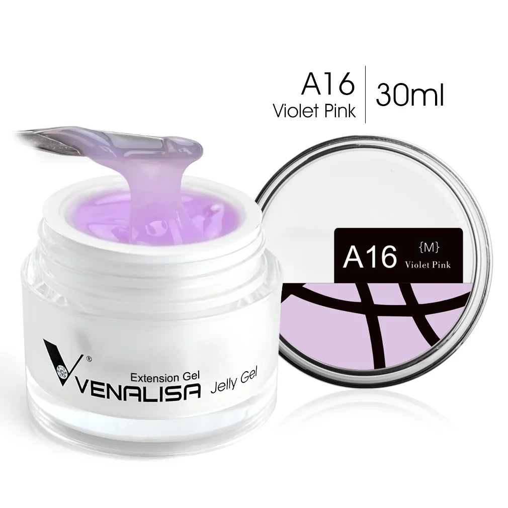 30ml Venalisa Builder Jelly Gel French Soak Off UV LED Poly Nail Gel Pearl Pink Funny Bunny Nail Extension Nail Manicure