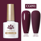 BORN PRETTY 10ml Gel Nail Polish Gel 130 Colors Semi Permanent Solid Nail Gel Varnish Soak Off UV Gel for Base Top Coat