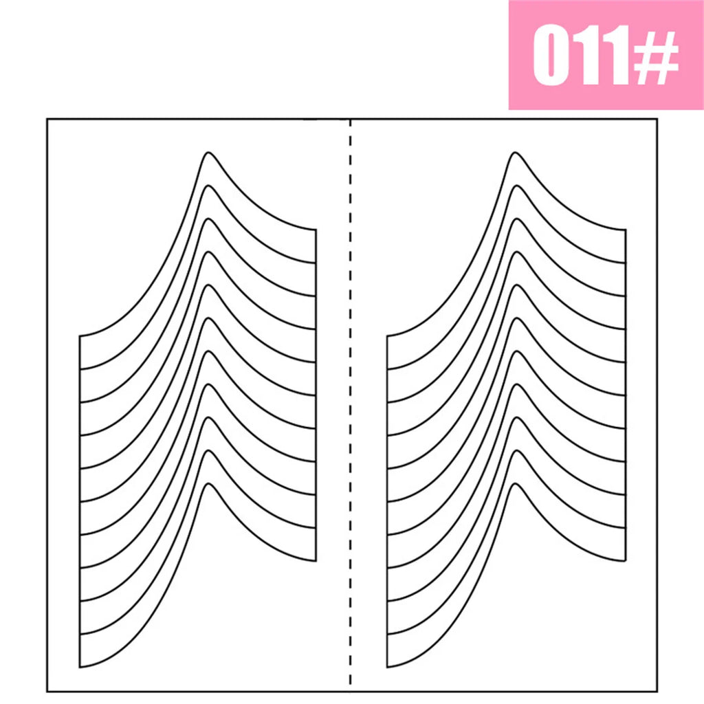 1PCS White French Manicure Strip Nails Sticker Stencil Guide French Nail Art Decals Form Fringe DIY Line Tips Decoration Tools