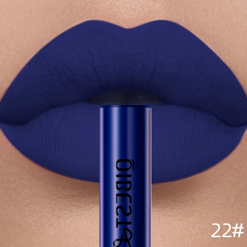 Matte Liquid Lipstick Waterproof Velvet Nude Sexy Red Lip Gloss Long Lasting Nonstick Lip Stain Makeup 24 Colors Hot Lipgloss