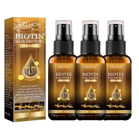 Biotin Hair Care Spray Nourish Scalp Hair Follicle Reduce Hair Loss Stabiliz Hair Root Refresh Oil Control Natural Plant Essence