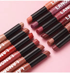 New Rotating Velvet Matte Lipstick Long Lasting Waterproof Lipstick Non-Stick Cup Lip Stain Tint Cosmetics Pencil Liner Makeup