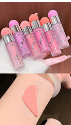 Clear and water-like blush liquid, a Korean-style sweet girl's energetic blush for daily whitening, naturally breathable