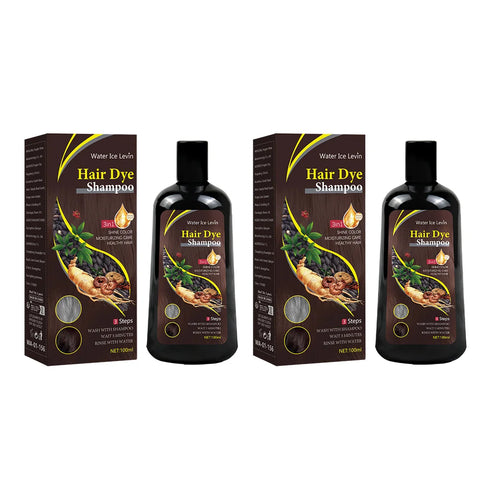 New Hair color shampoo 3 in 1 makes hair instantly from white to brown natural hair color protective sleeve for women 100ML