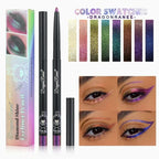 Chameleon Eyeliner Gel Pen Waterproof Shiny Chrome Eye Shadow Liner Pencil Glitter Pearl Green Gold Lying Silkworm Eyes Makeup