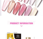 BORN PRETTY 10ml Translucent Jelly Nude Gel Nail Polish Colorful  Varnish Semi Permanent UV LED Nail Art  Manicure Gel