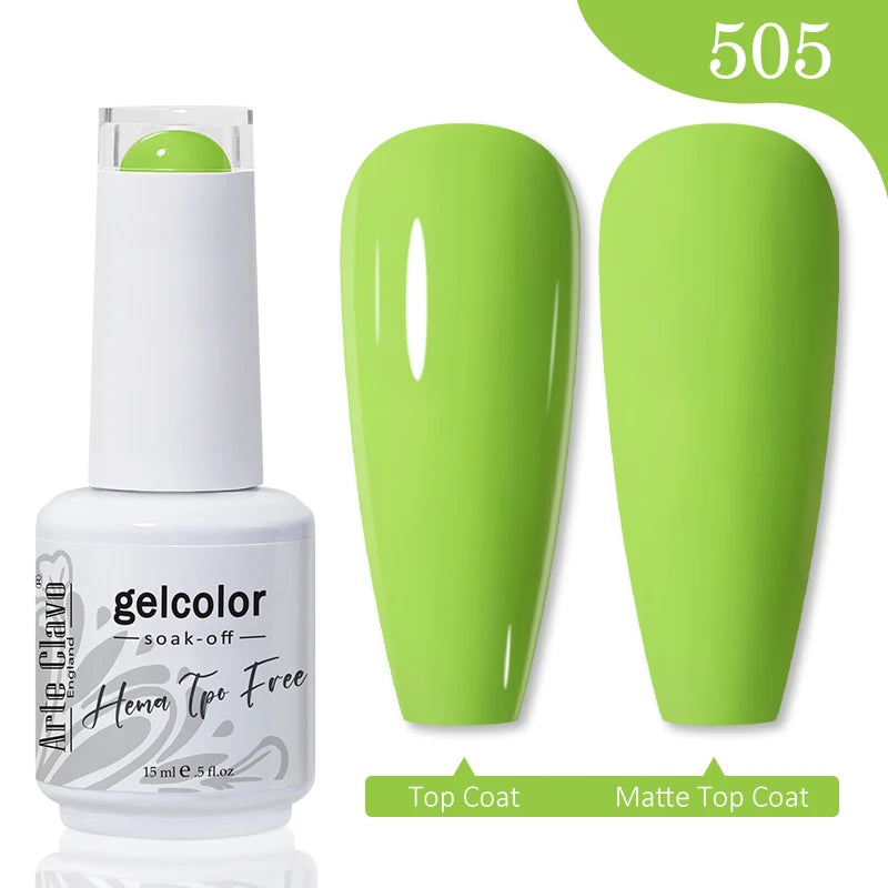 Arte Clavo Hema Free TPO Free Nail Gel Polish Nail Supplies Vernis Semi Permanent Nail Art Manicure Soak Off UV Gel Nail Varnish