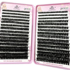 570/640pcs Individul Claster Eyeash Thick & Fluffy Extension 30D/100D Mix Length DIY Cluster Lashes