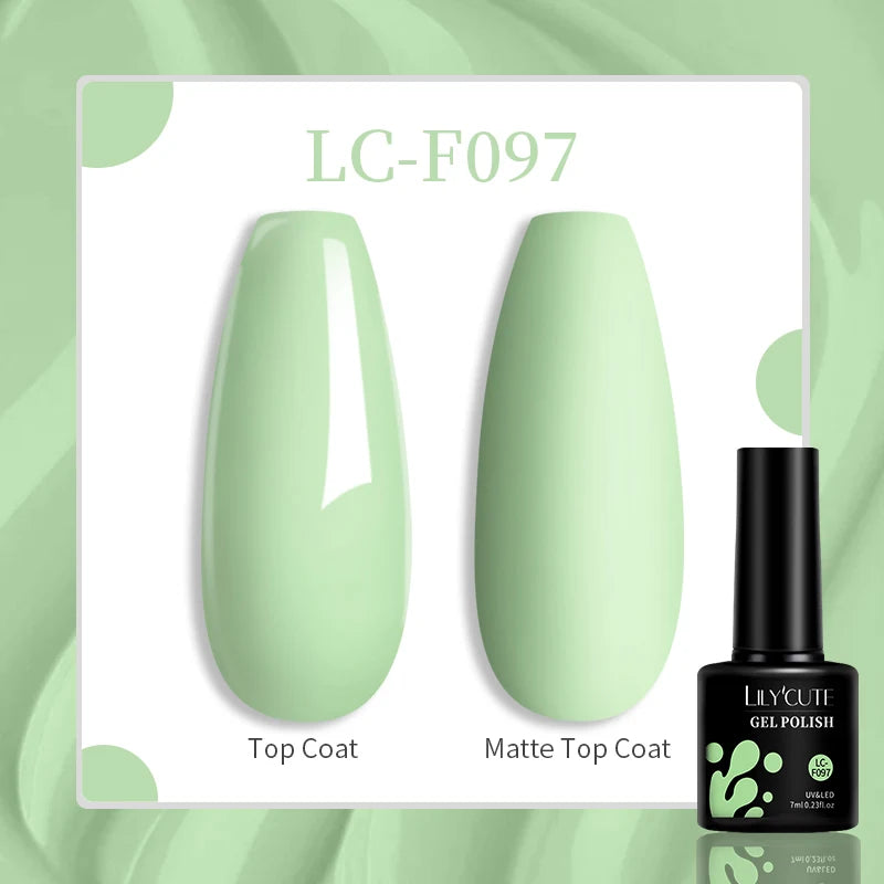 LILYCUTE 7ML Pink Glitter Nail Gel Polish Nude Natural Long Lasting Manicure Soak Off UV LED Nail Art Base Top Coat Gel Varnish