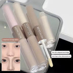 Dual-End Liquid Highlighter Pen, Skin Brightening & Contouring Stick, Natural Contour, Long-Lasting, Waterproof