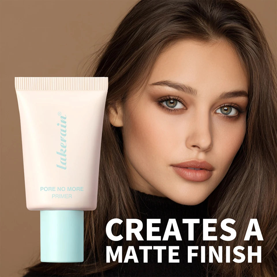 Lakerain Pore No More Primer Moisturizing Long-Lasting Oil Control Matte Finish Primer Water & Sweat Resistant Base Makeup
