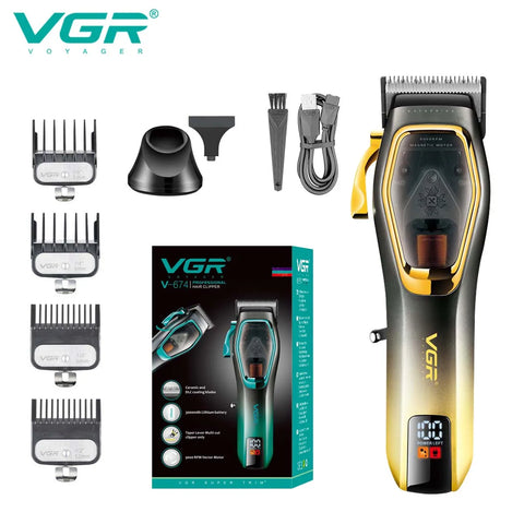 VGR Long Life Hair Trimmer Powerful Power Hair Trimmer Set for Men with Base series hair trimmer