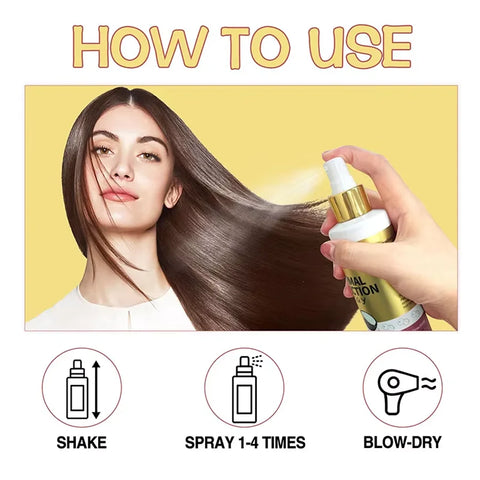 GOIPLE Coconut Thermal Protector Spray Hair Protectant Paraben Dye Free Protects Heat Damage Suitable for Daily Care