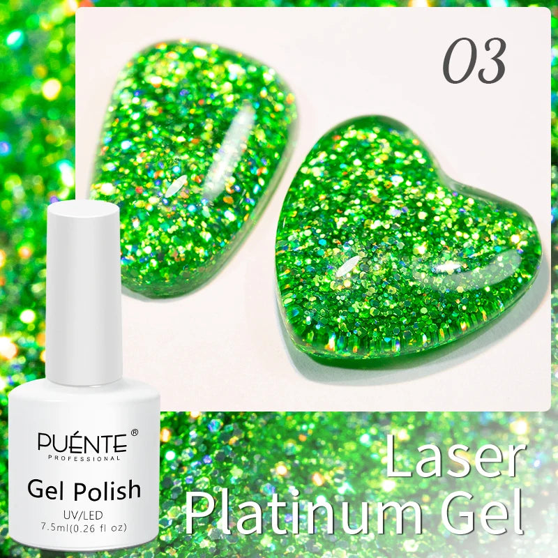 PUETNE 7.5ML Amber Moonlight Cat Magnetic Gel Nail Polish Winter Nails Jelly Glass Cat Eye Soak Off UV Semi-Permanent Varnish