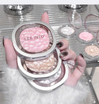 LEEINTO color-glowing high-gloss powder pearlescent powder brightens up the make-up eye shadow disc