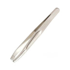 Round Head Stainless Steel Tweezers for Eyebrow Shaping, Mustache Trimming, Facial Hair Removal and Professional Salon Home Use