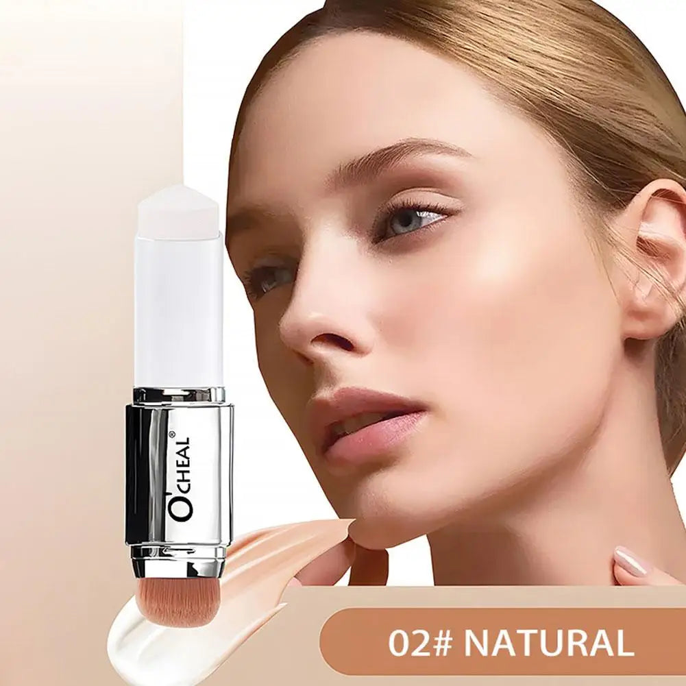 COLOR CHANGING Foundation Stick Solid Temperature-changing 2headed Eraser Foundation Stick Nose Shadow Repair Brighten Concealer