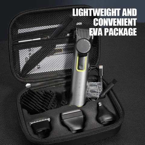 Beard Trimmer for Men Adjustable Hair Clippers Electric Cordless Kit Waterproof Professional Barbers Set Mens Mustache Trimmers