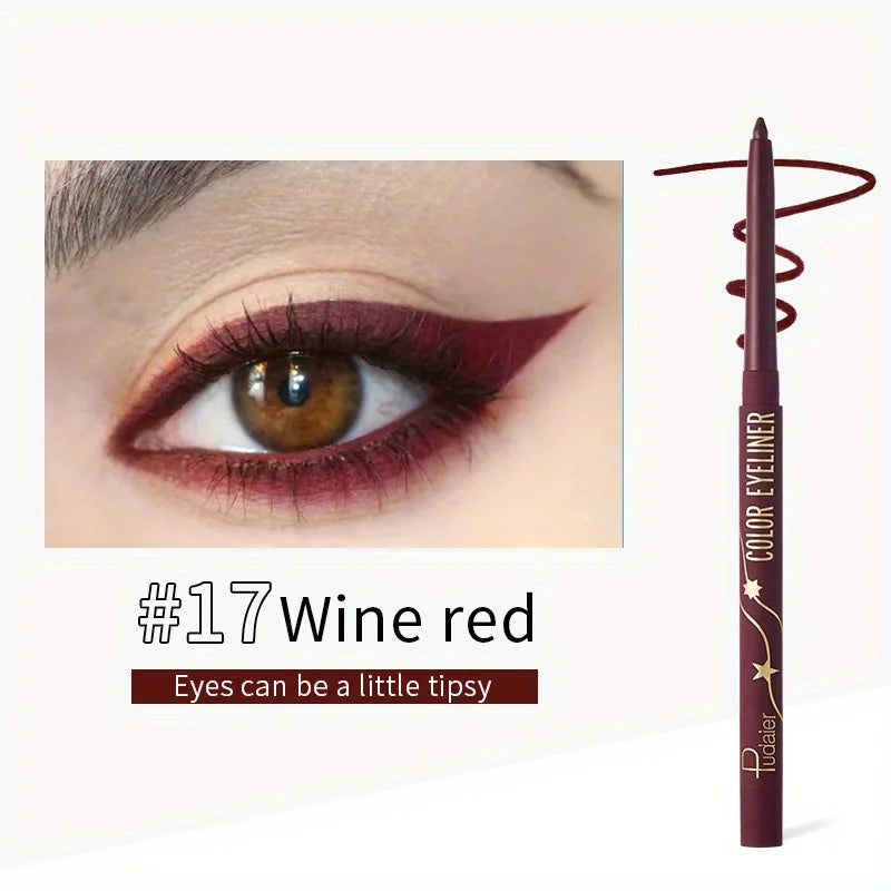 Colorful Eyeliner Gel Pencil Waterproof Lasting Easy To Wear Eyes Beauty Makeup Natural Matte Lying Silkworm Eye Liner