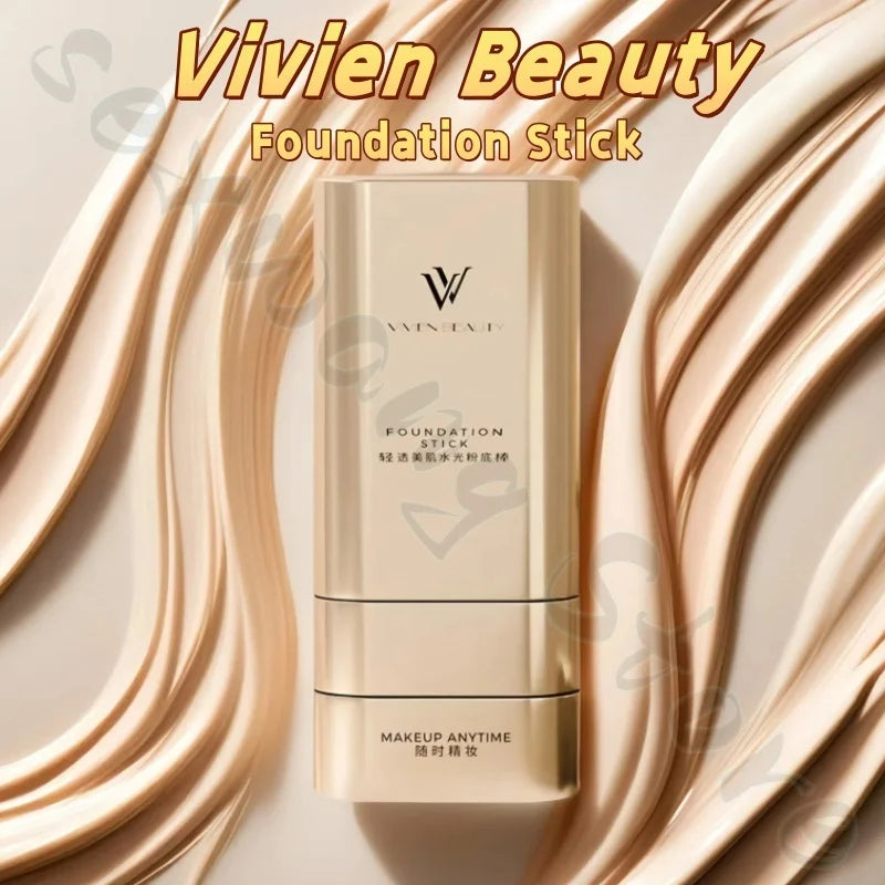 VIVIEN BEAUTY Double-head Foundation Stick Concealer Light Transparent Eraser Covers Spots and Acne Pores Brightens Skin Tone
