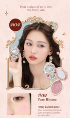 Flower Knows Strawberry Rococo Series Embossed Blush 5g Blush Powder Berry Mary Blusher Palette Makeup Profesional
