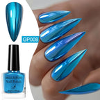 8ml Metallic Nail Polish Mirror Effect Fast Drying Long-Lasting Nails Art Polish DIY No Need Lamp Cure Manicure Nail Supplies