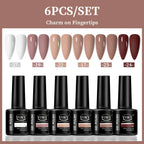 VOKY 6-Piece Set of Nail Gel, Seasonal Fashionable Nail Gel, The Perfect Gift for Ladies to Give During Festivals