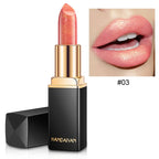 Mermaid Maggie Lipstick 9 Colors Long Lasting Shiny Metallic Lipsticks Pearls Changing Warm Gold Plated Women Lip Cosmetics