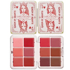12-Color Iron Box Blusher Plate Multi-Color Cream Blush Plate Concealer Plate Contour and Highlighter Palette Makeup Blush Face