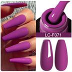 LILYCUTE 7ML Pink Glitter Nail Gel Polish Nude Natural Long Lasting Manicure Soak Off UV LED Nail Art Base Top Coat Gel Varnish