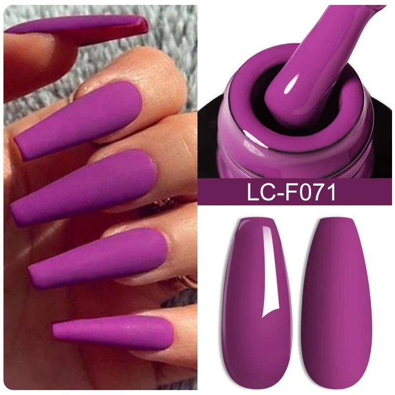 LILYCUTE 7ML Pink Glitter Nail Gel Polish Nude Natural Long Lasting Manicure Soak Off UV LED Nail Art Base Top Coat Gel Varnish