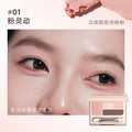 Judydoll 4 Colors Eyeshadow Palette Blush Eyeliner Eye Shadow Highlight Contour Palette Silkworm Plate Face Brighten Makeup