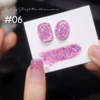 1-12pcs WS Carnival Party Broken Diamonds Nail Gel Polish Summer New Super Flash Quick Dry Long Lasting Nail Art Nail Supplies