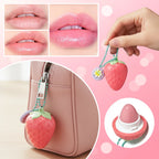 4-Color Random Sending Strawberry Warm Moisturizing Lip balm With Strong Moisturizing Effect, Protecting And Softening Lips