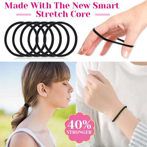 98 Pcs Black Elastics Small Hair Ties Elastics Small Hair Rubber Bands Accessories Ponytail Holders for Women Girls Baby Toddle