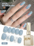 1Pc 15ML Milky White Pure Nail Polish Gel Nail Add Semi-Permanent Soak Off UV LED Construction Gel Varnish