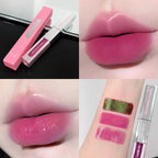 2 in 1 Matte Tear Off Lip Glaze Water Light Mirror Lip Stain Tattoo Peel-off Lip Gloss Waterproof Rose Lips Tint Lipstick Makeup