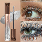 Glitter Sparkling Mascara，Long-Lasting, Effects, Waterproof, Smudge-Proof , crushed diamond mascara pearlescent fine flash