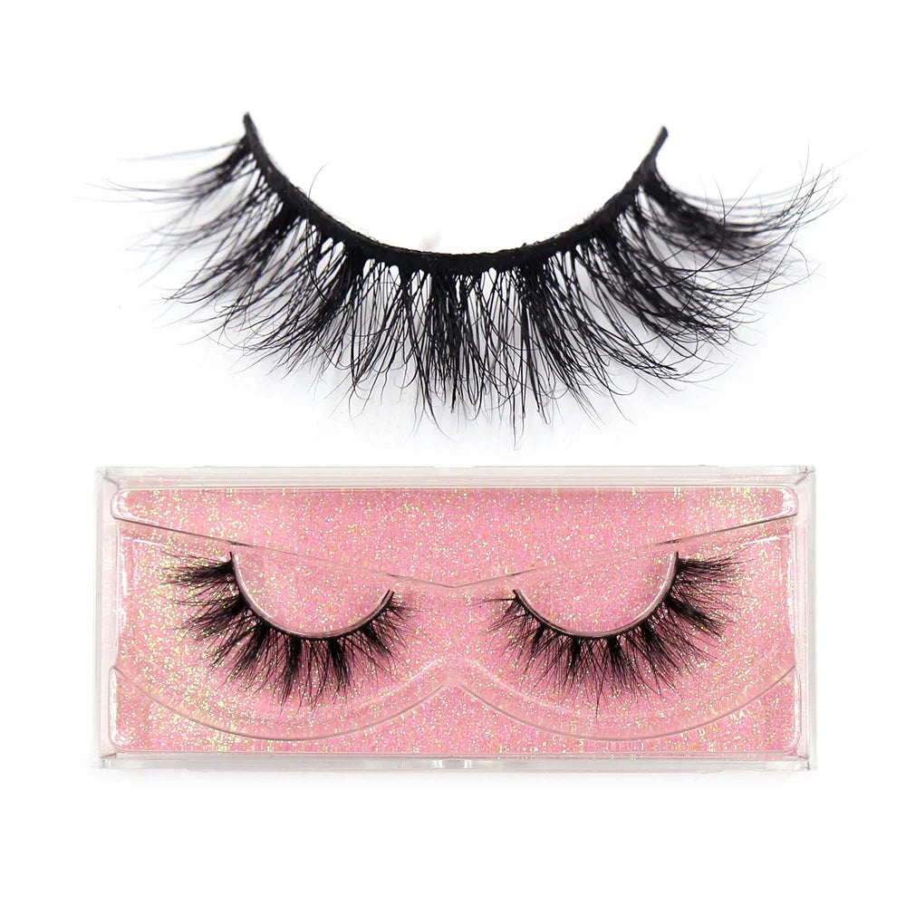 LEHUAMAO 3D Mink Lashes Makeup Eyelashes Natural Fluffy Long Fake Lashes Full Stripe Reusable False Eyelash Extension