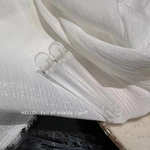 2Pcs/Lot 7.5cm Plastic Candy Colors Hairdressing Duckbill Clip Hairpins Hair Care Hair Clamps Styling Tools Professional Salon