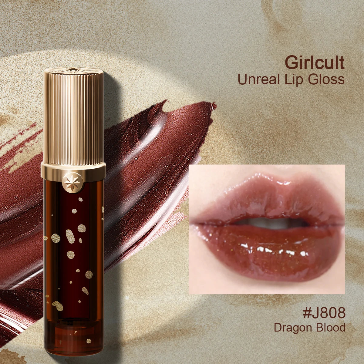 Girlcult Unreal Lip Gloss,Ethereal Water Gloss,Plumping Effect,Illusion Plumping,Non-Sticky,High Shine,Water Gloss,Luxury Makeup